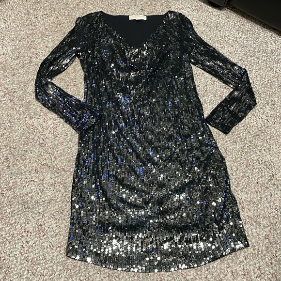 Michael kors - new sequin cowl neck long sleeve dress - Picture 1 of 11